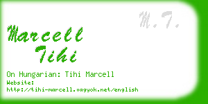 marcell tihi business card